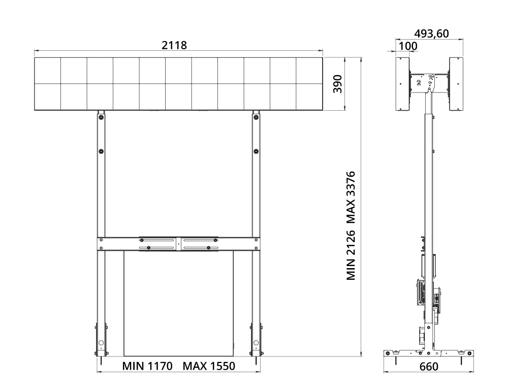 GSJB2x11DS-G-Panel-Flat-Small-Double-side