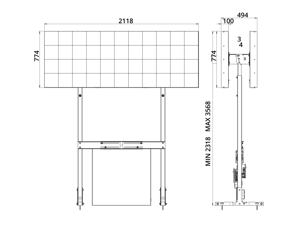 GSJB4x11DS-G-Panel-Flat-Large-Double-side